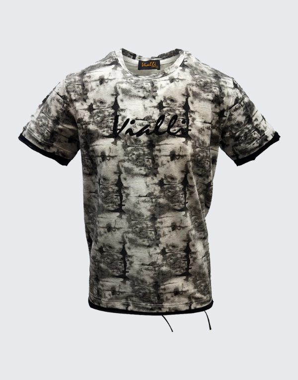 Vialli Larga Short Sleeve T-Shirt Grey Men
