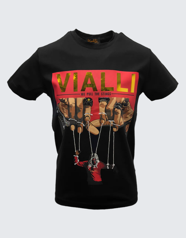 Vialli Lepatt Short Sleeve T-Shirt Black Men