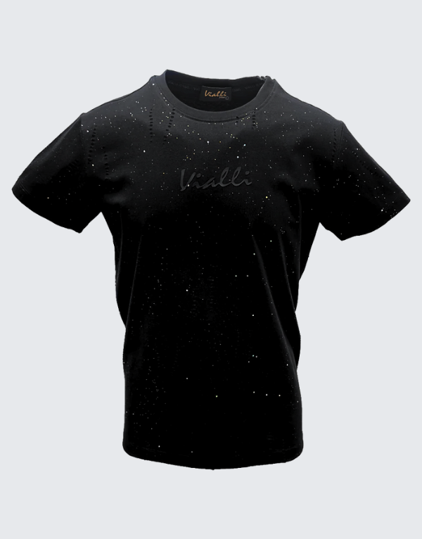 Vialli Lights Short Sleeve T-Shirt Black Men