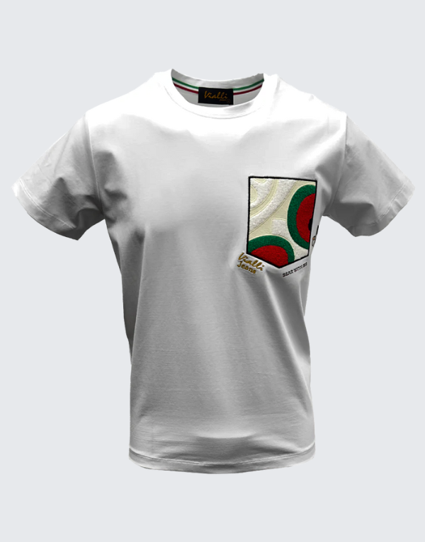Vialli Lucky Short Sleeve T-Shirt White Men