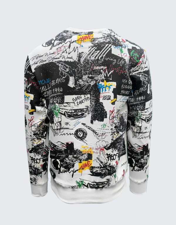 Vialli Multi Gukkas Sweater In White Men