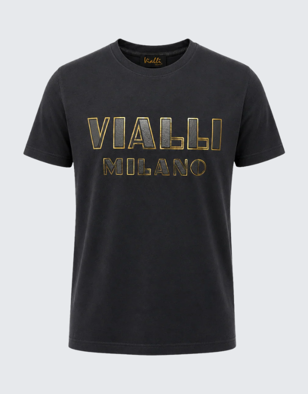 Vialli Nazo Short Sleeve T-Shirt Black