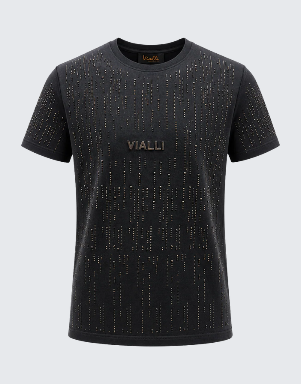 Vialli Nelly Short Sleeve T-Shirt Black