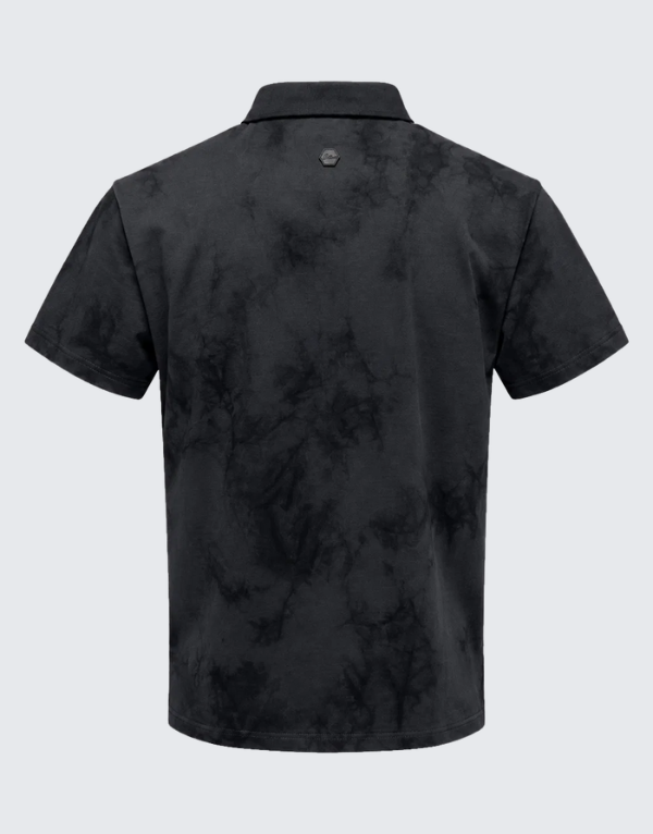 Vialli Netted Short Sleeve Golfer Grey