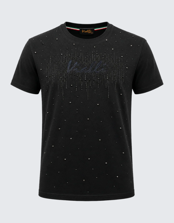 Vialli Nicco Short Sleeve T-Shirt Black
