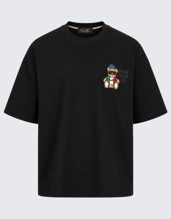 Vialli Ninja Short Sleeve T-Shirt Black