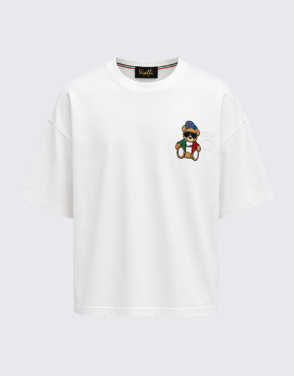 Vialli Ninja Short Sleeve T-Shirt White