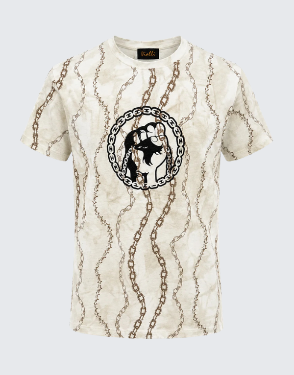 Vialli Nitro Short Sleeve T-Shirt Cream